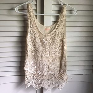 Boho Lace Tank Top | Mudd